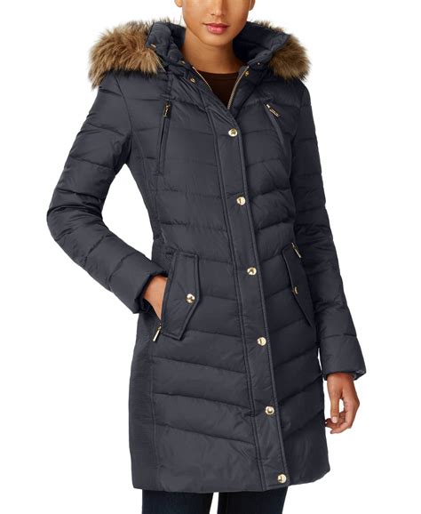 michael kors woman coats|michael kors women's down coat.